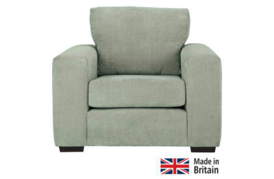 Heart of House Eton Fabric Chair - Duck Egg.